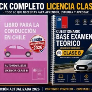 Libro Conducción Clase B (Rosado) Actualizado 2026 + Cuadernillo