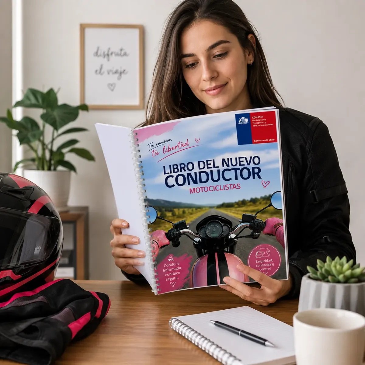 Libro Conducción Clase C + Cuestionario Tapa Rosada - Imagen 2